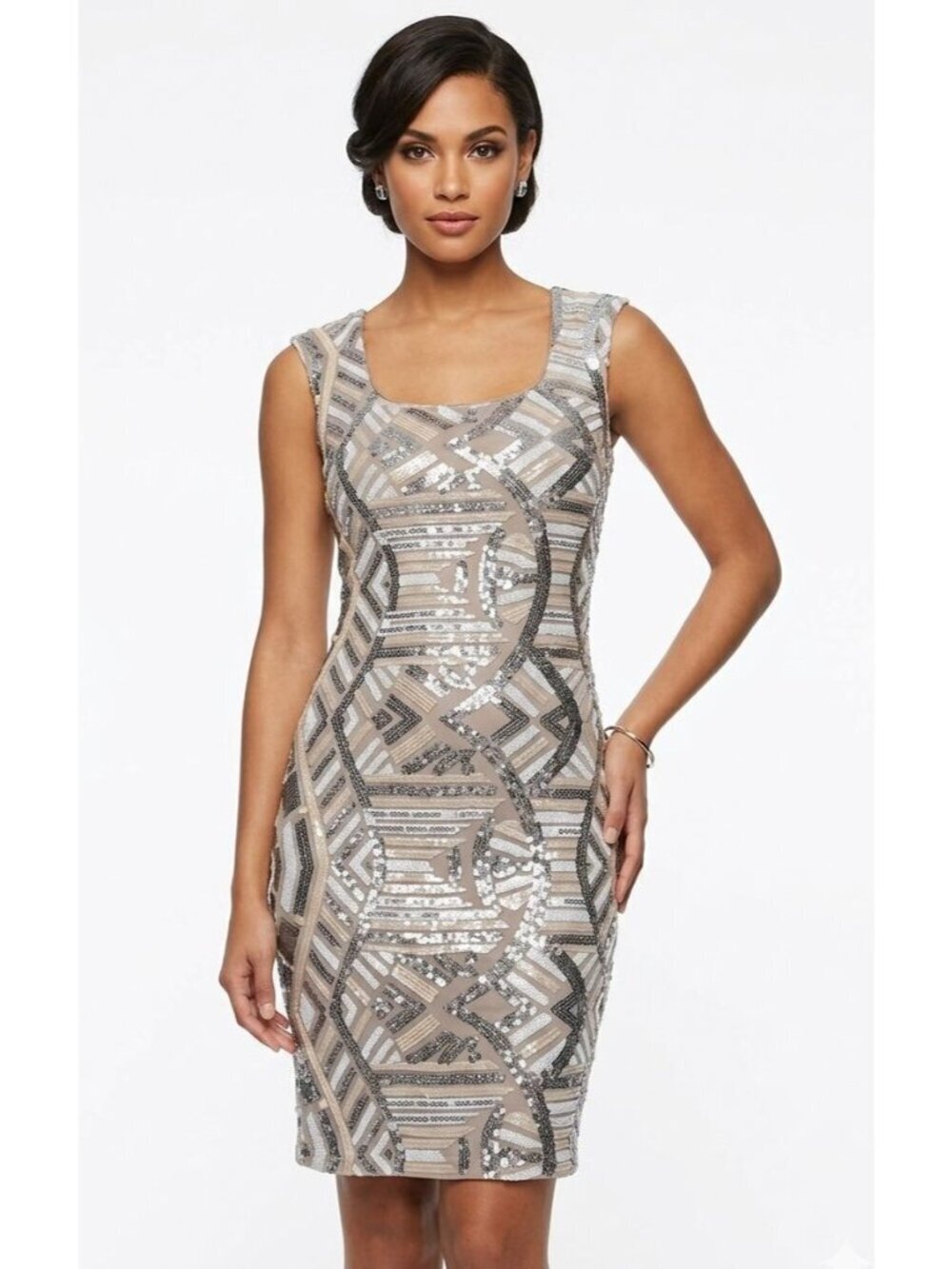 Women's - Cache Sequin Cocktail Dress, Size 2